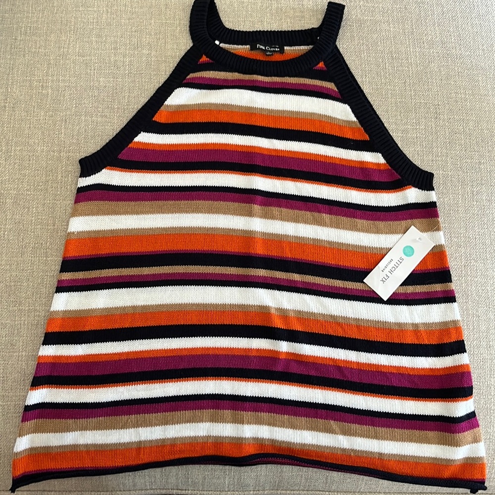 Pink Clover sweater tank. Stitch Fix original. New with tags.